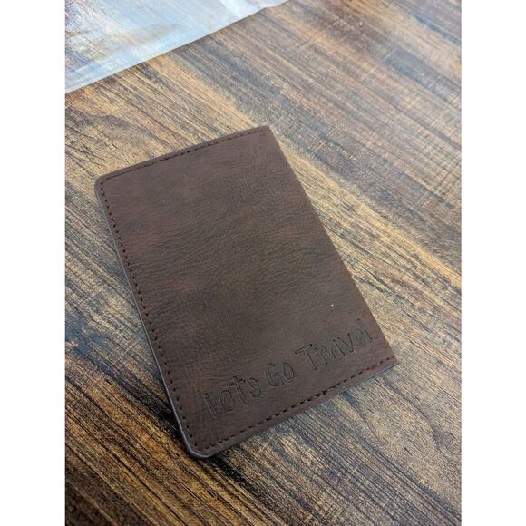 2/$30 Brown Travel Passport Holder - Picture 4 of 7